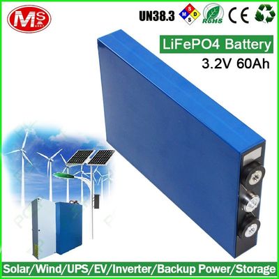中国 UPS/EV/インバーターのための超薄いプリズム リチウム電池の細胞LiFePO4 3.2V 60Ah サプライヤー