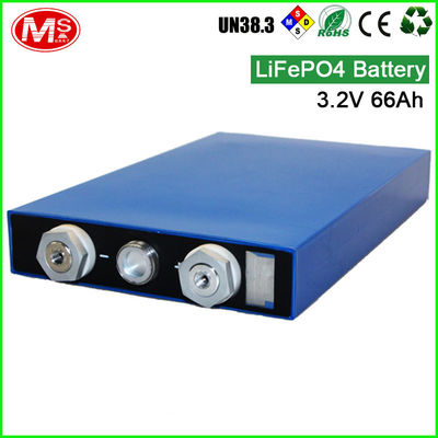 中国 バックアップ力の貯蔵のための高容量LiFePO4プリズム電池3.2V 66Ah 工場